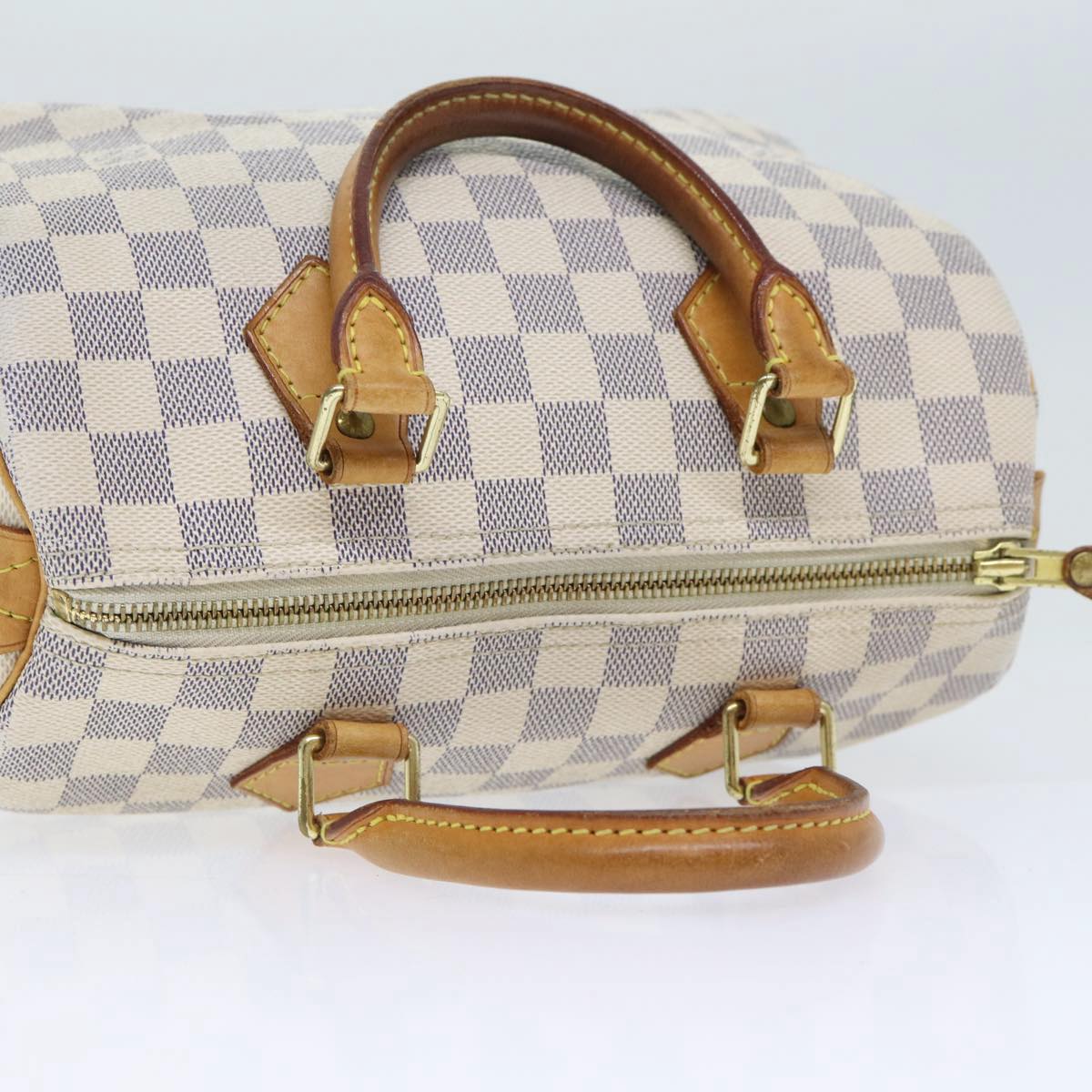 LOUIS VUITTON Damier Azur Speedy 25 Hand Bag N41534 LV Auth 89468