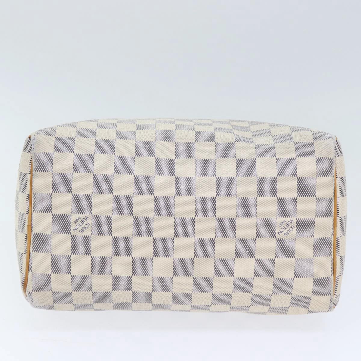 LOUIS VUITTON Damier Azur Speedy 25 Hand Bag N41534 LV Auth 89468