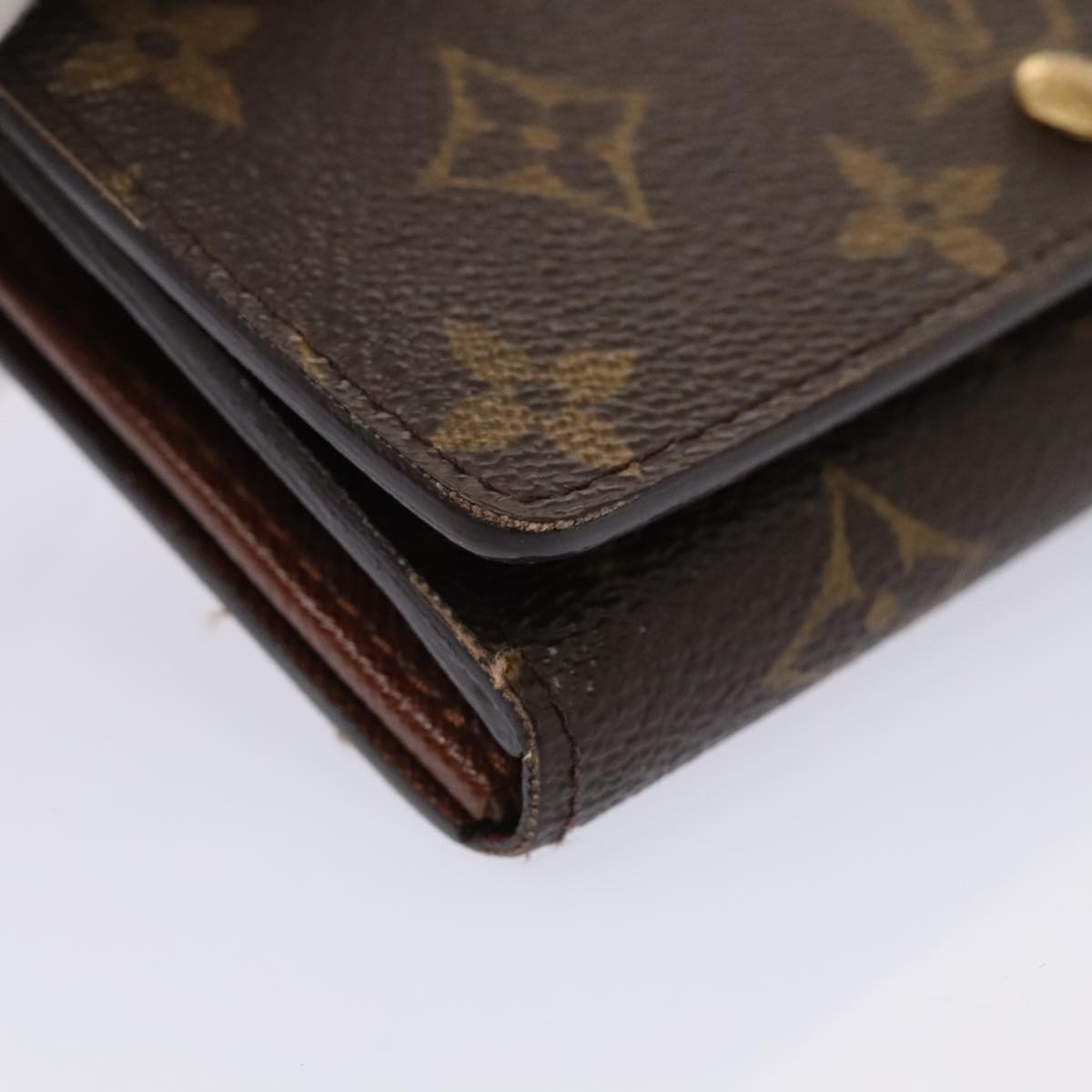 LOUIS VUITTON Monogram Portefeuille Tresol Wallet M61736 LV Auth 89482