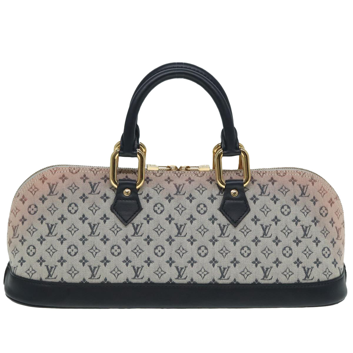 LOUIS VUITTON Monogram Mini Alma Ron Hand Bag Blue M92205 LV Auth 89497