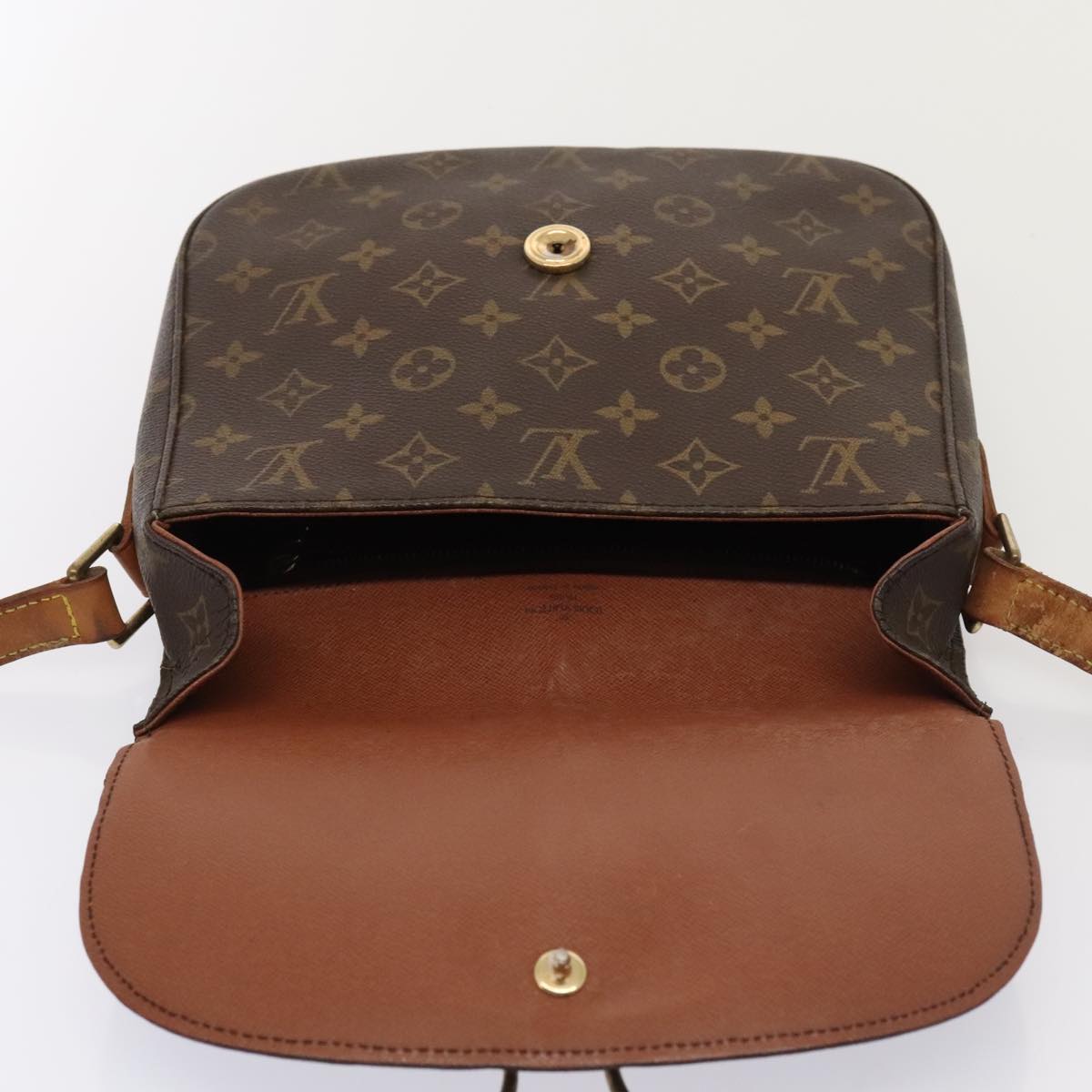 LOUIS VUITTON Monogram Saint Cloud GM Shoulder Bag M51242 LV Auth 89509