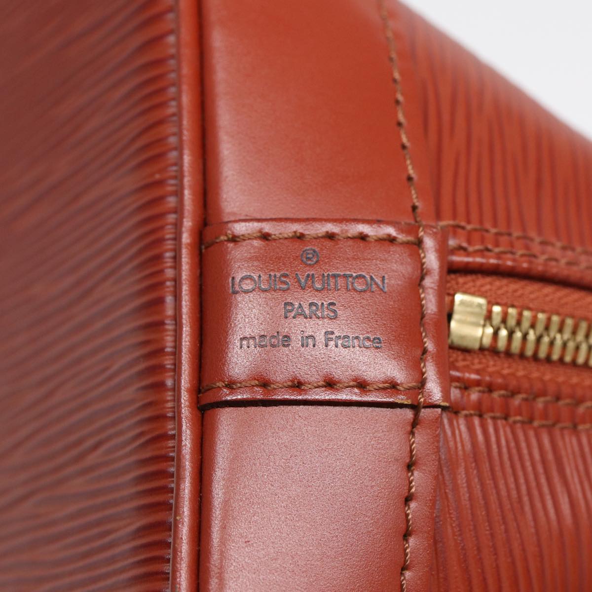 LOUIS VUITTON Epi Alma Hand Bag Brown M5214D LV Auth 89518