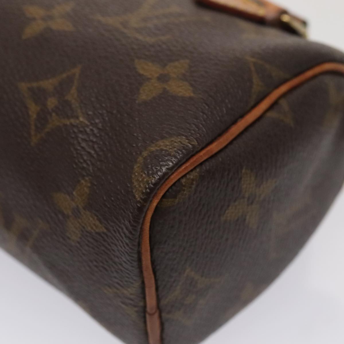 LOUIS VUITTON Monogram Mini Speedy Hand Bag M41534 LV Auth 89532