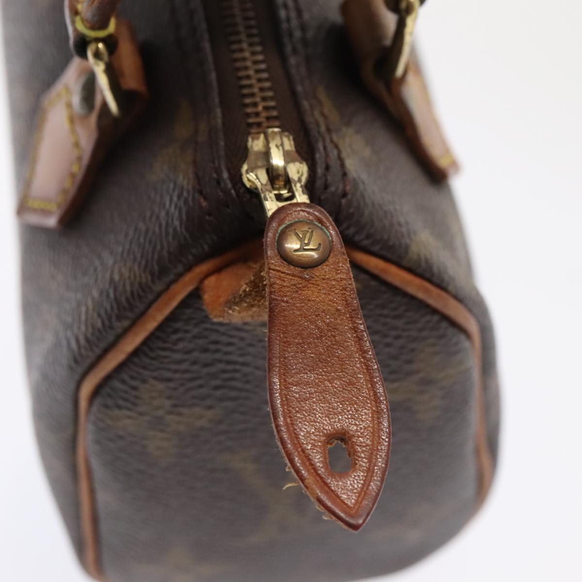 LOUIS VUITTON Monogram Mini Speedy Hand Bag M41534 LV Auth 89532