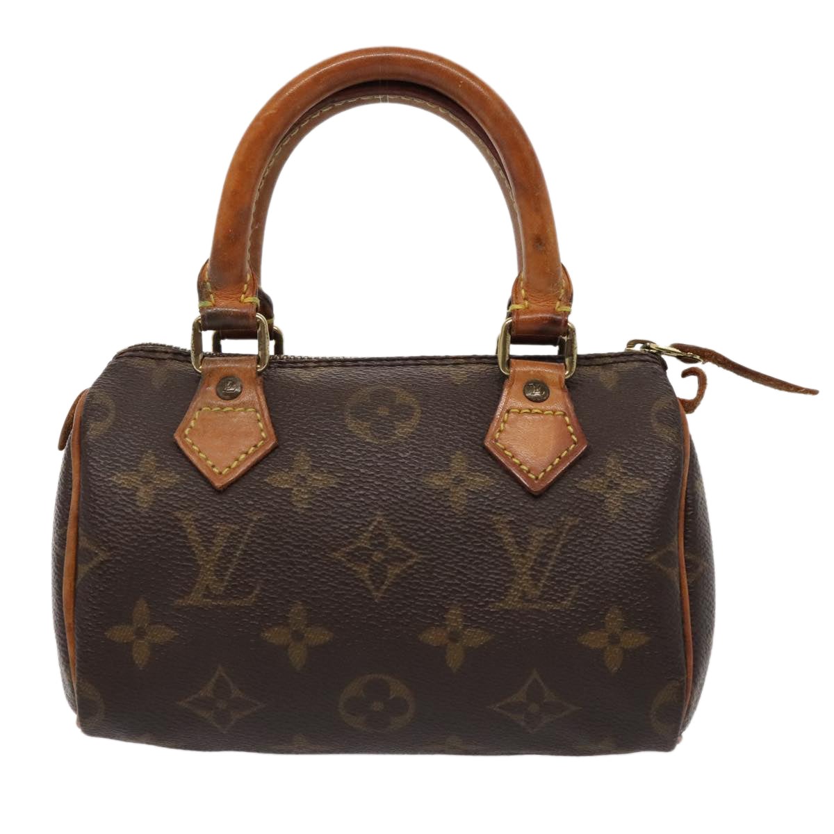 LOUIS VUITTON Monogram Mini Speedy Hand Bag M41534 LV Auth 89532