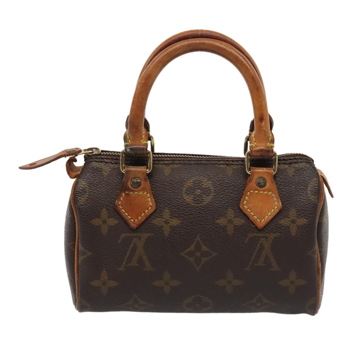 LOUIS VUITTON Monogram Mini Speedy Hand Bag M41534 LV Auth 89532