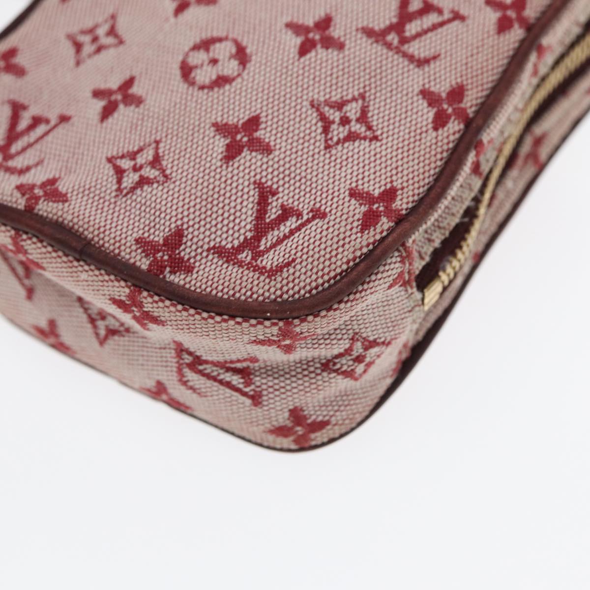 LOUIS VUITTON Monogram Mini Usu Digital Pouch Red M60001 LV Auth 89538