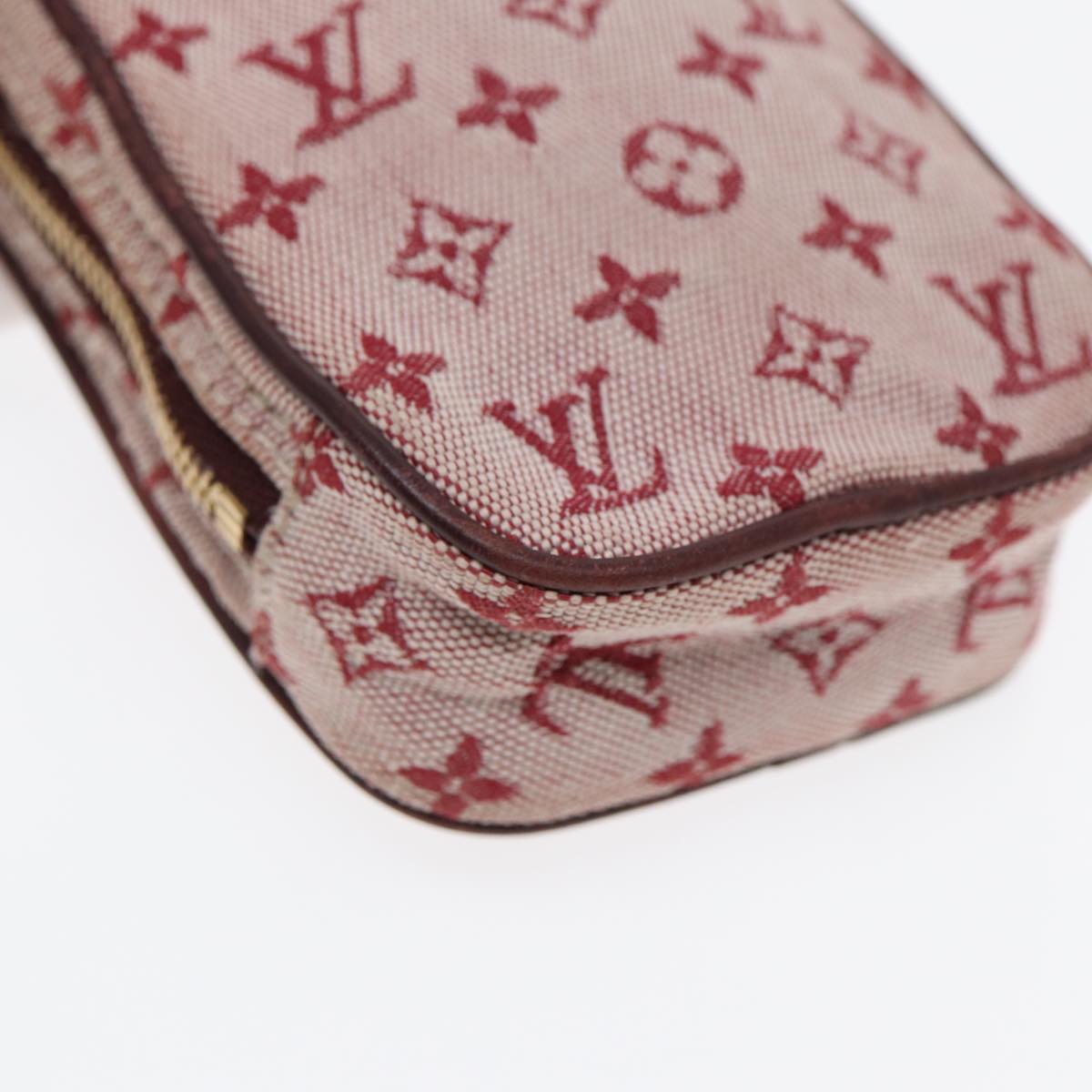 LOUIS VUITTON Monogram Mini Usu Digital Pouch Red M60001 LV Auth 89538