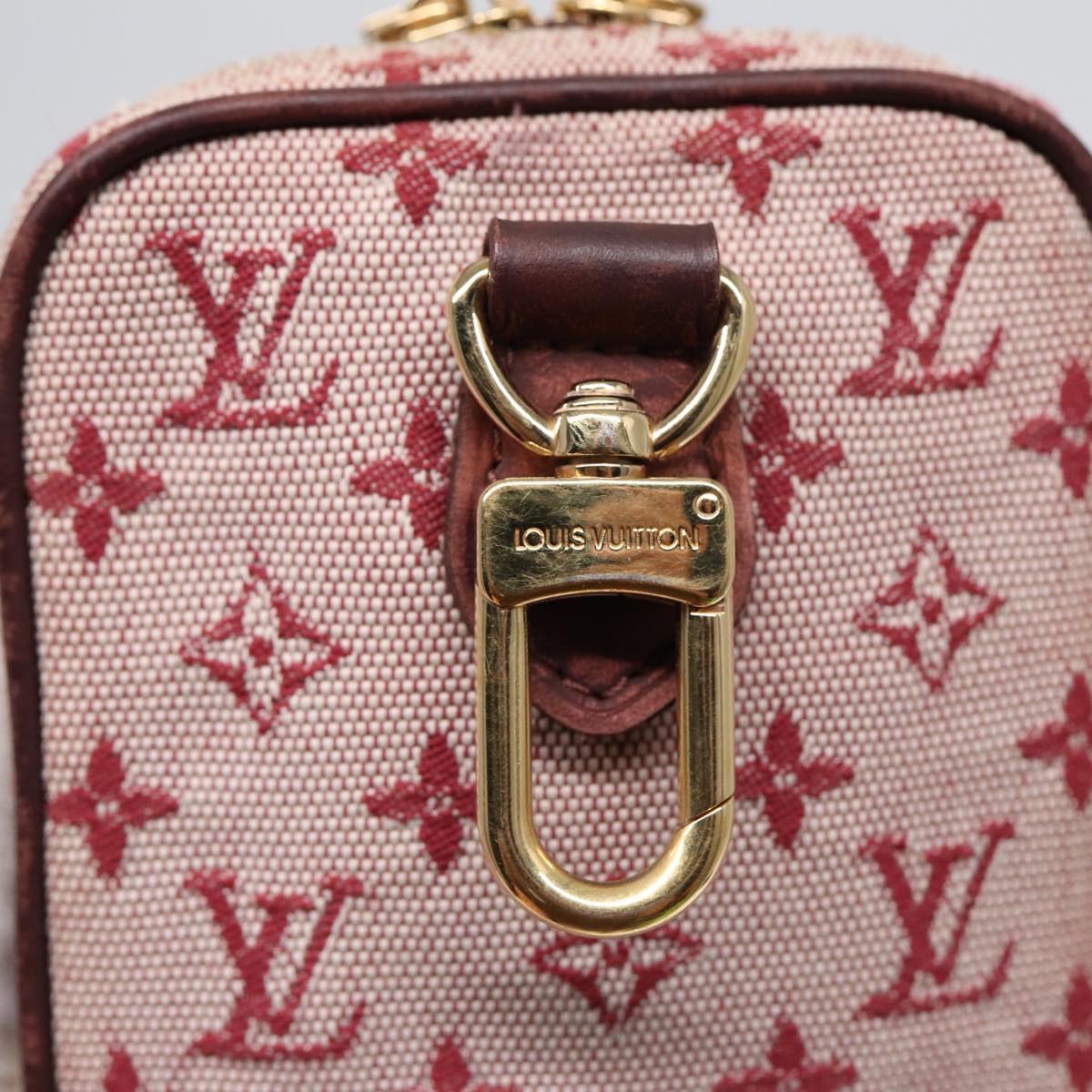 LOUIS VUITTON Monogram Mini Usu Digital Pouch Red M60001 LV Auth 89538