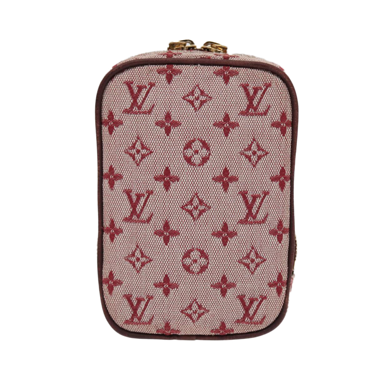 LOUIS VUITTON Monogram Mini Usu Digital Pouch Red M60001 LV Auth 89538