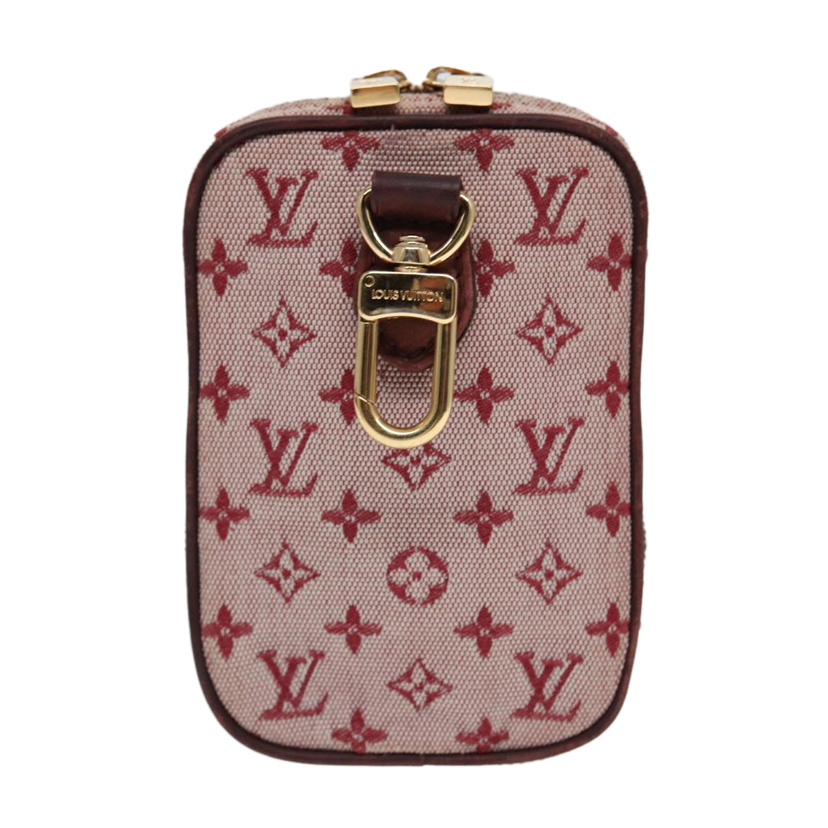 LOUIS VUITTON Monogram Mini Usu Digital Pouch Red M60001 LV Auth 89538