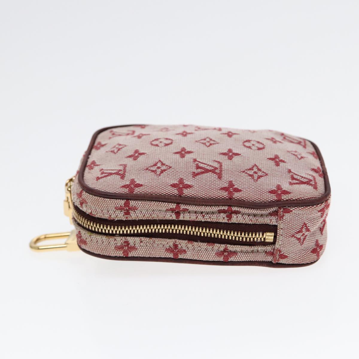 LOUIS VUITTON Monogram Mini Usu Digital Pouch Red M60001 LV Auth 89538