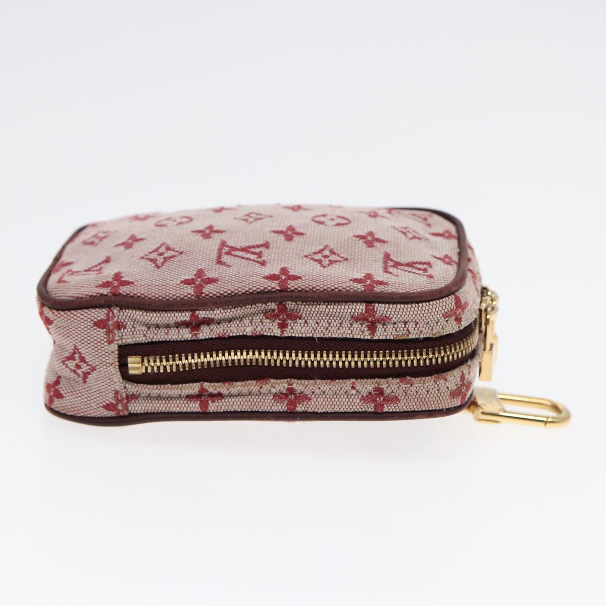 LOUIS VUITTON Monogram Mini Usu Digital Pouch Red M60001 LV Auth 89538