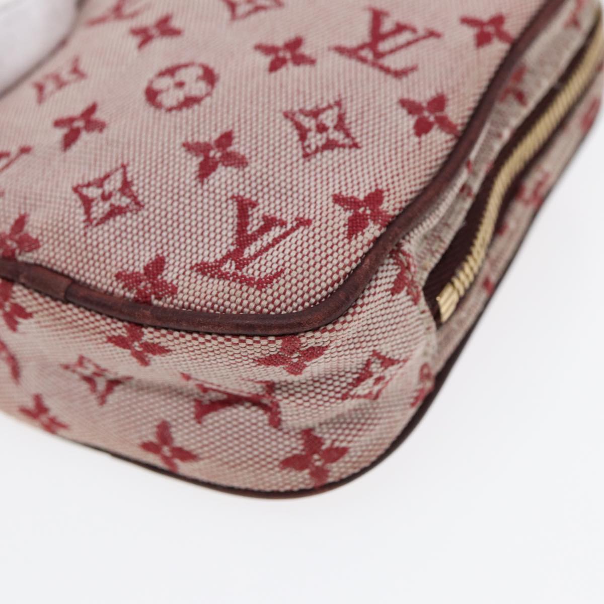 LOUIS VUITTON Monogram Mini Usu Digital Pouch Red M60001 LV Auth 89538