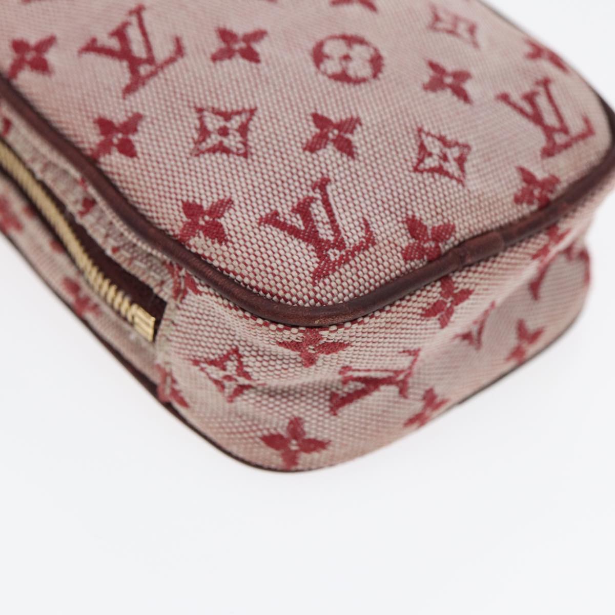 LOUIS VUITTON Monogram Mini Usu Digital Pouch Red M60001 LV Auth 89538