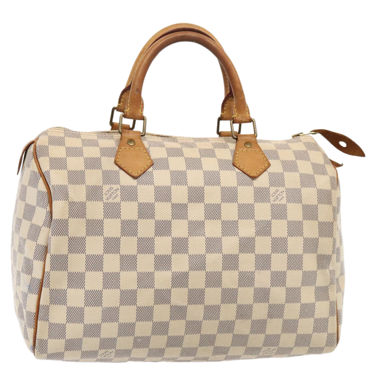 LOUIS VUITTON Damier Azur Speedy 30 Hand Bag N41533 LV Auth 89549