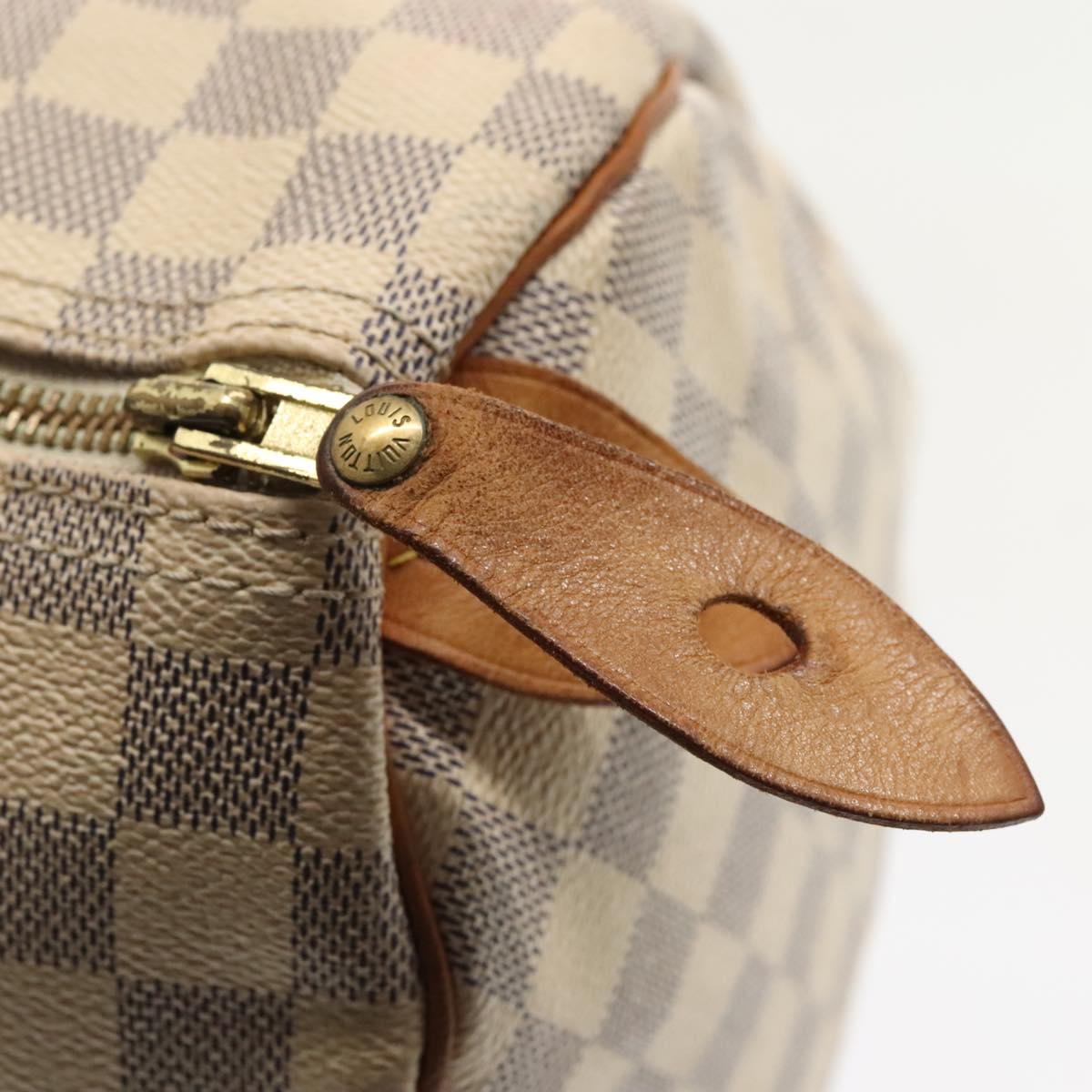 LOUIS VUITTON Damier Azur Speedy 30 Hand Bag N41533 LV Auth 89549