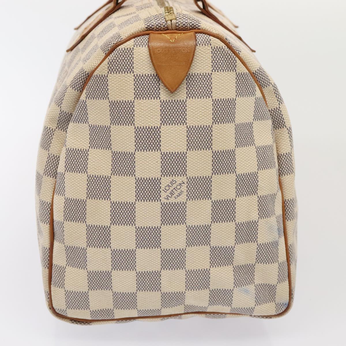 LOUIS VUITTON Damier Azur Speedy 30 Hand Bag N41533 LV Auth 89549