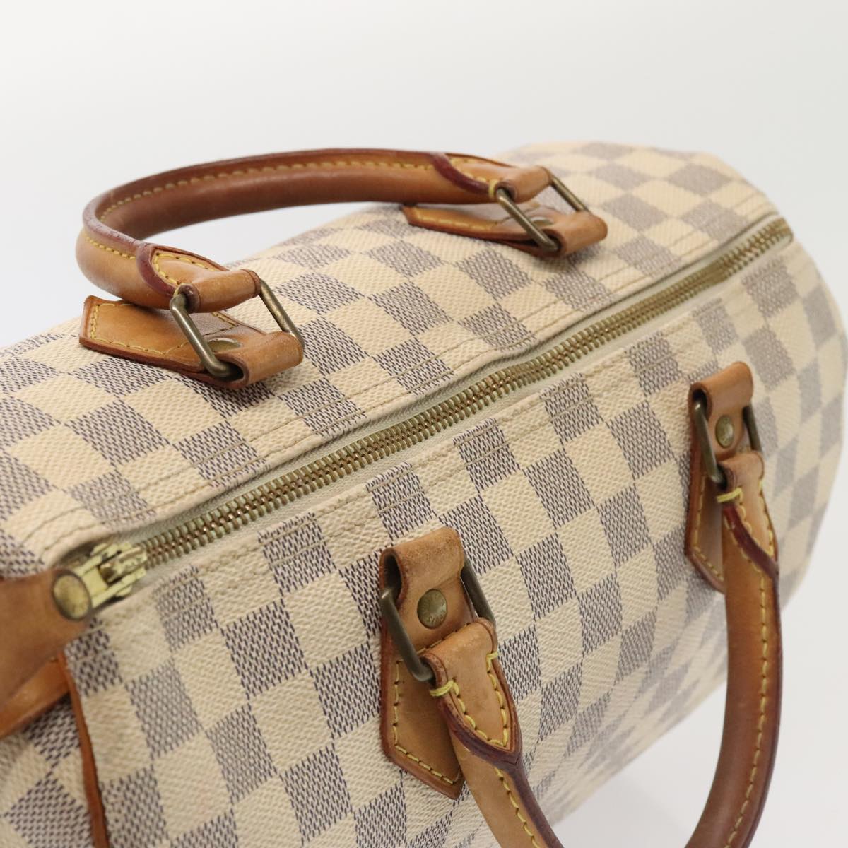 LOUIS VUITTON Damier Azur Speedy 30 Hand Bag N41533 LV Auth 89549