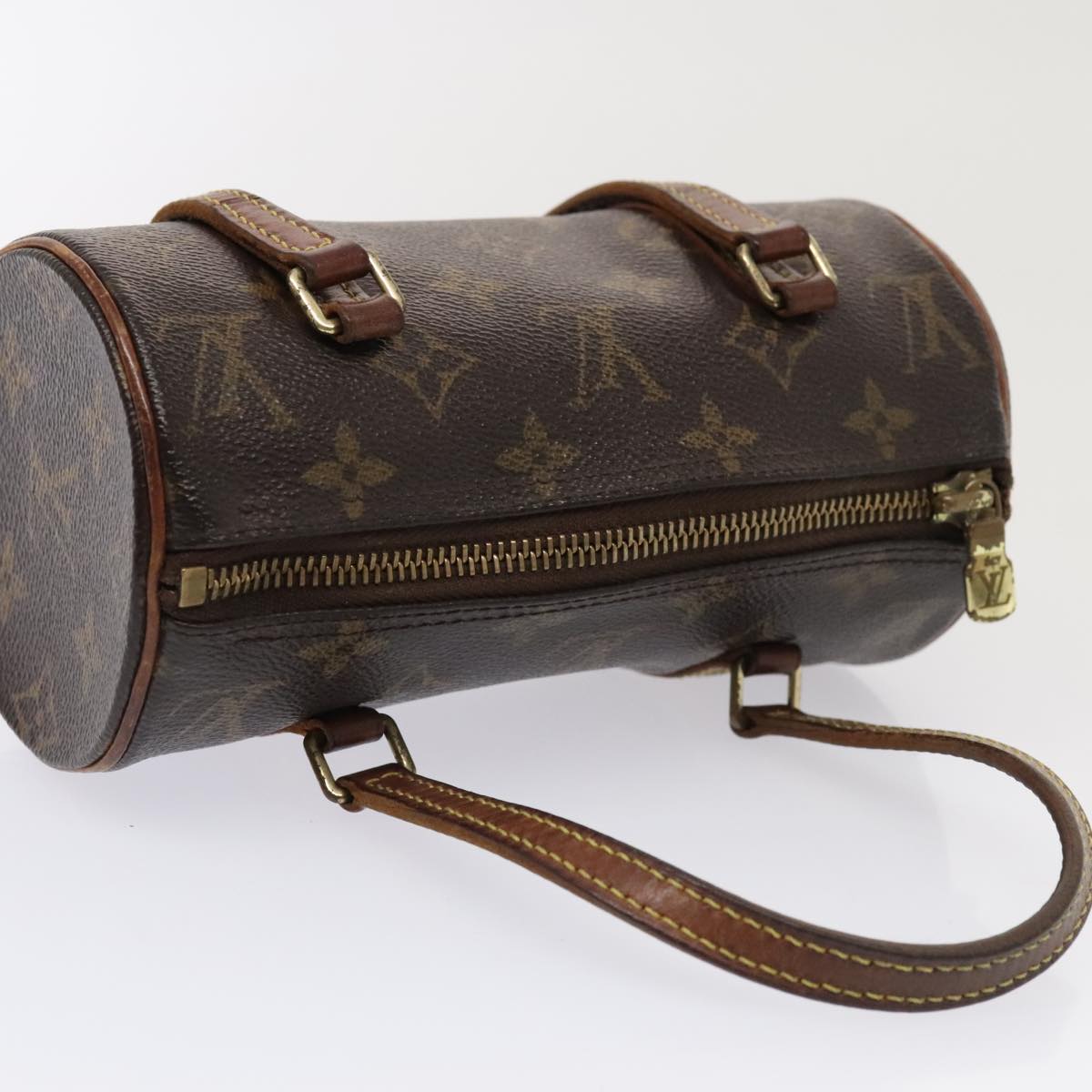 LOUIS VUITTON Monogram Papillon 19 Hand Bag M51389 LV Auth 89574