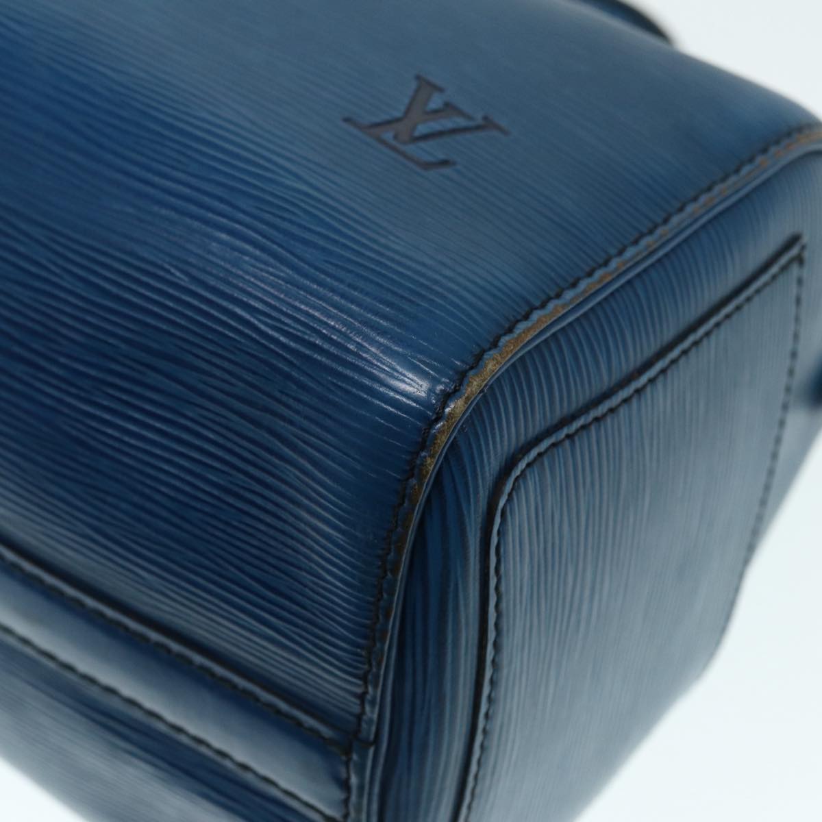 LOUIS VUITTON Epi Speedy 25 Hand Bag Toledo Blue M43015 LV Auth 89591