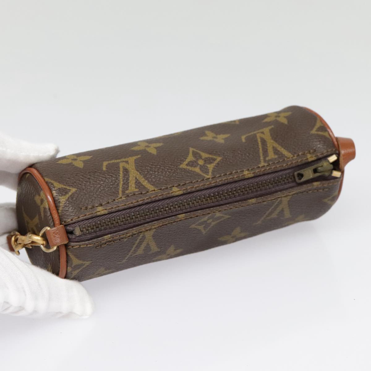 LOUIS VUITTON Monogram Papillon Pouch LV Auth 89602