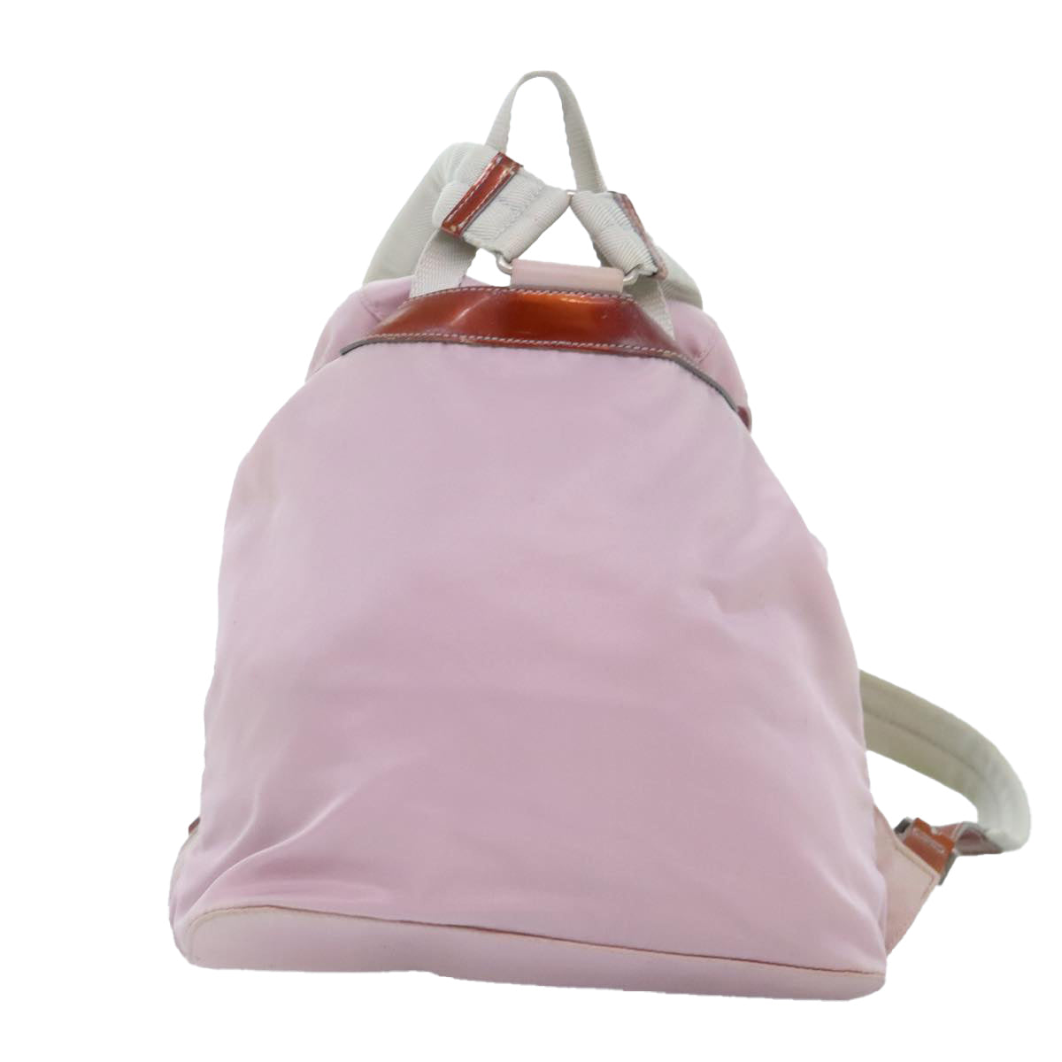 PRADA Backpack Nylon Pink Silver Auth 89617