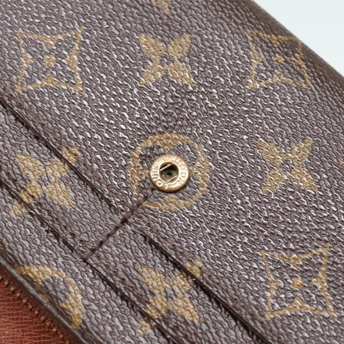 LOUIS VUITTON Monogram Portefeuille Sarah Long Wallet M61734 LV Auth 89634