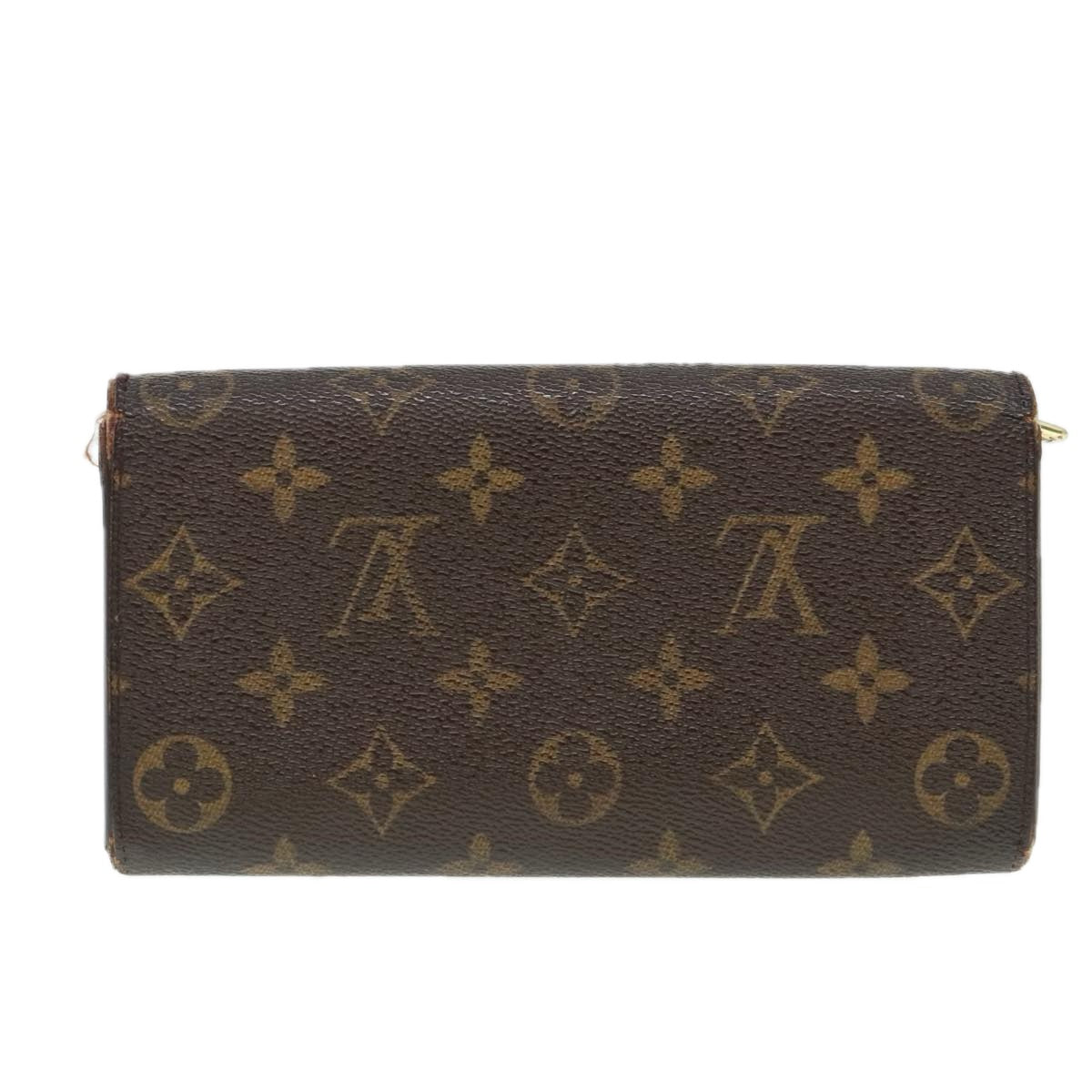 LOUIS VUITTON Monogram Portefeuille Sarah Long Wallet M61734 LV Auth 89634