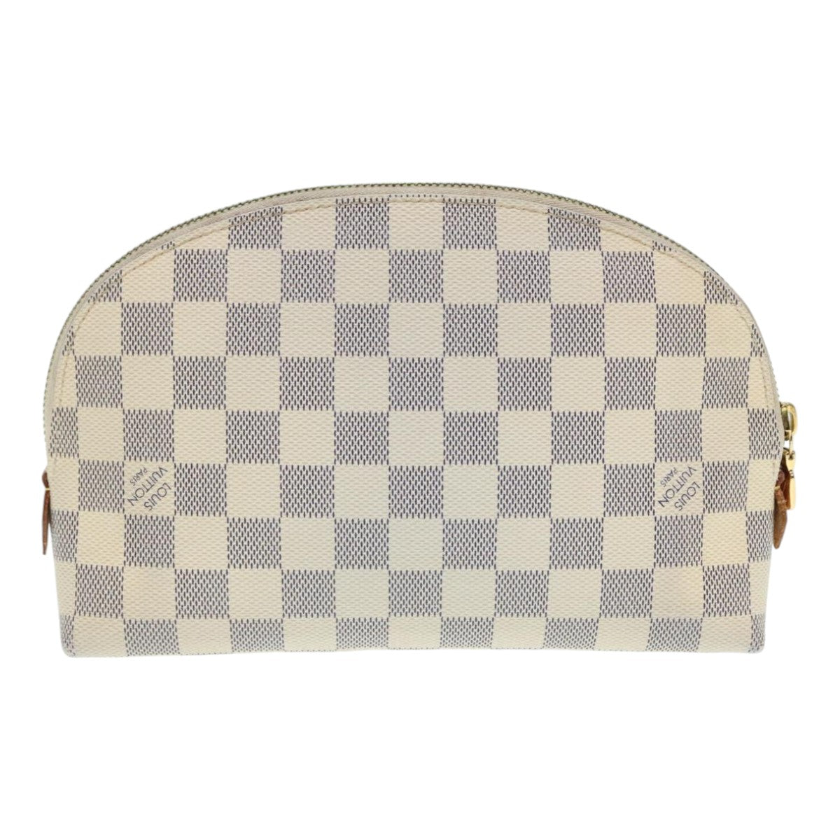 LOUIS VUITTON Damier Azur Pochette Cosmetic GM Pouch N23346 LV Auth 89638