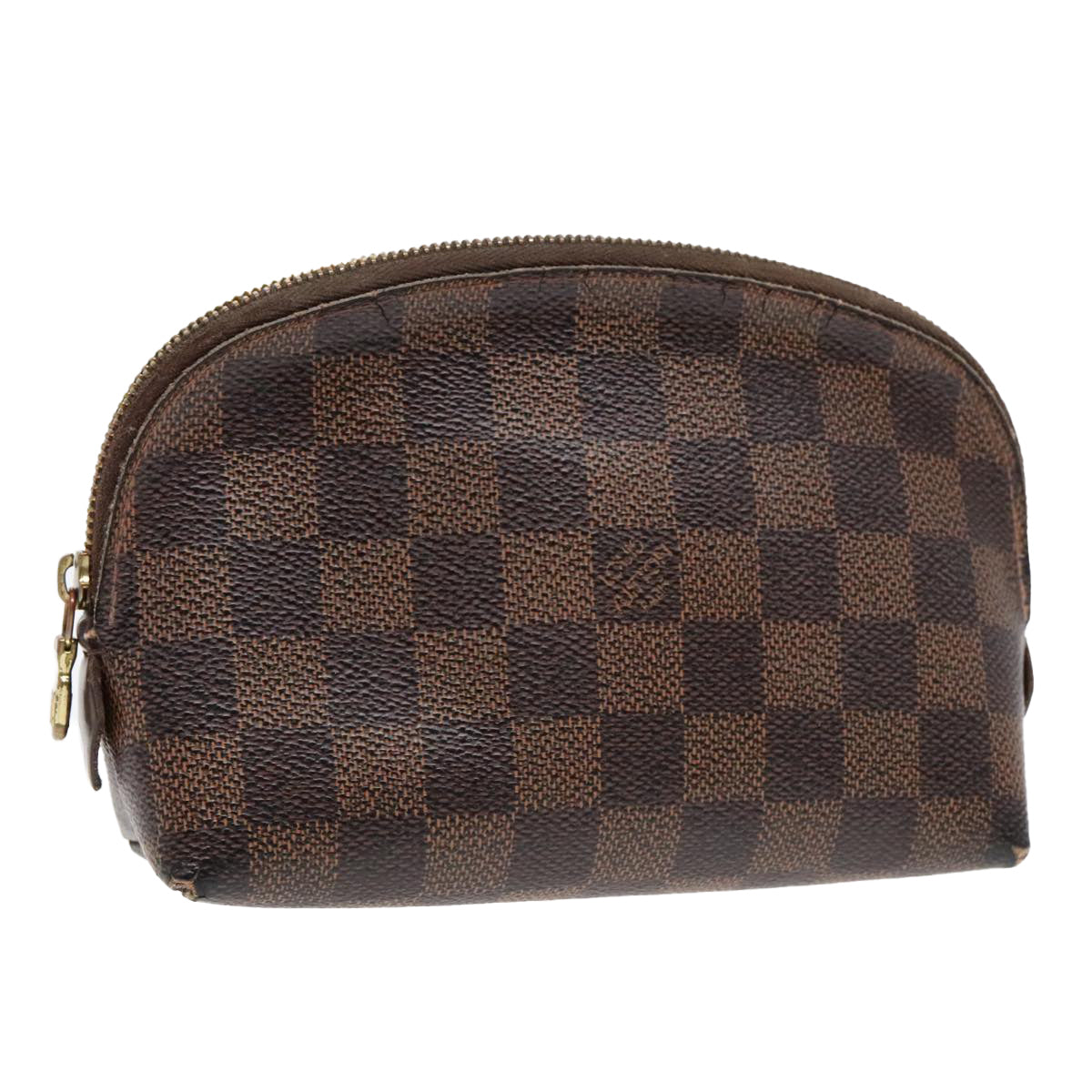 LOUIS VUITTON Damier Ebene Pochette Cosmetic PM Pouch N47516 LV Auth 89639