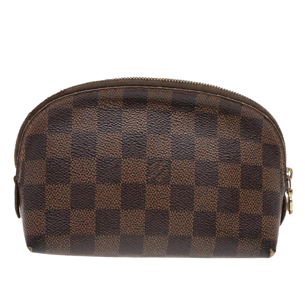 LOUIS VUITTON Damier Ebene Pochette Cosmetic PM Pouch N47516 LV Auth 89639