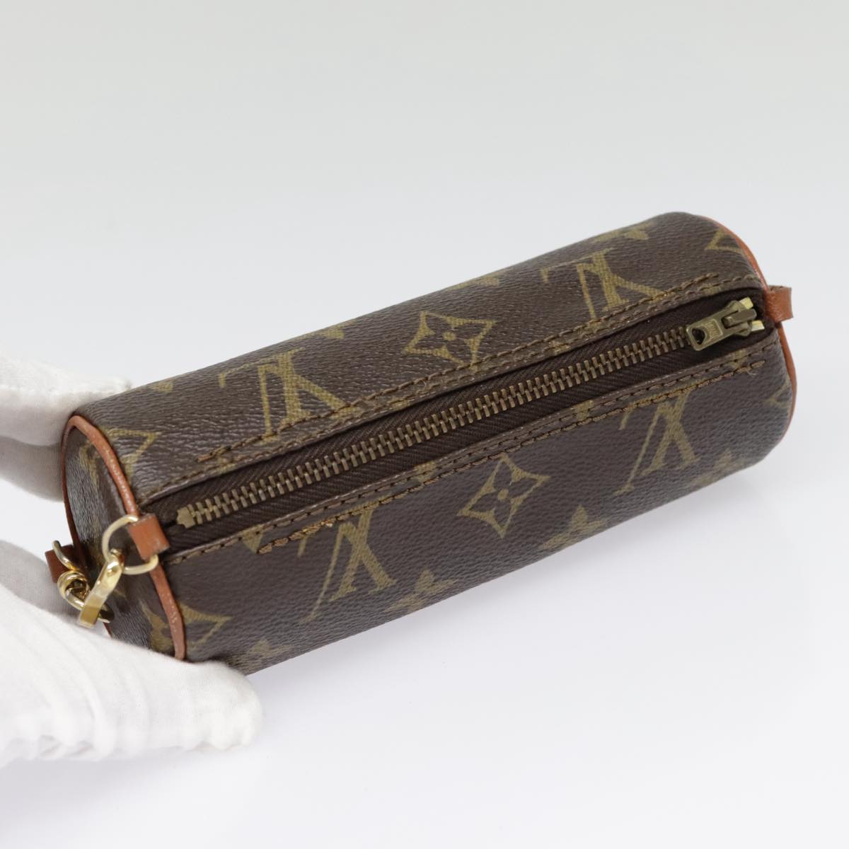 LOUIS VUITTON Monogram Papillon Pouch LV Auth 89645