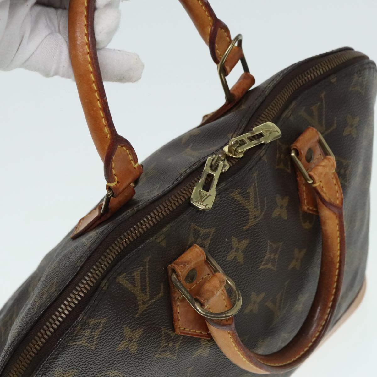 LOUIS VUITTON Monogram Alma Hand Bag M51130 LV Auth 89646