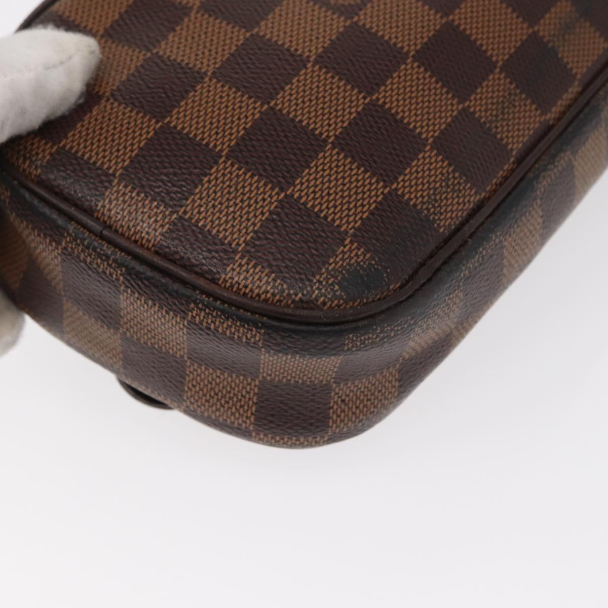 LOUIS VUITTON Damier Ebene Pochette Gange Shoulder Bag N48048 LV Auth 89651