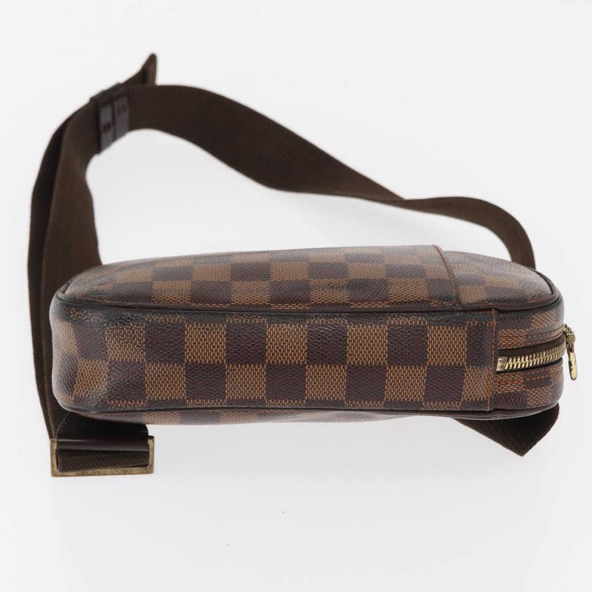 LOUIS VUITTON Damier Ebene Pochette Gange Shoulder Bag N48048 LV Auth 89651