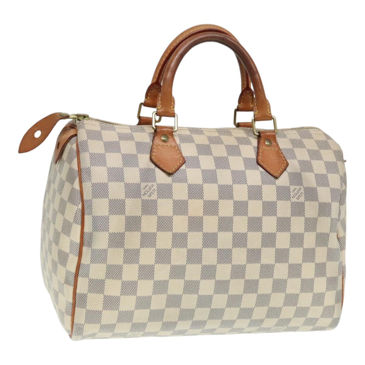 LOUIS VUITTON Damier Azur Speedy 30 Hand Bag N41533 LV Auth 89669