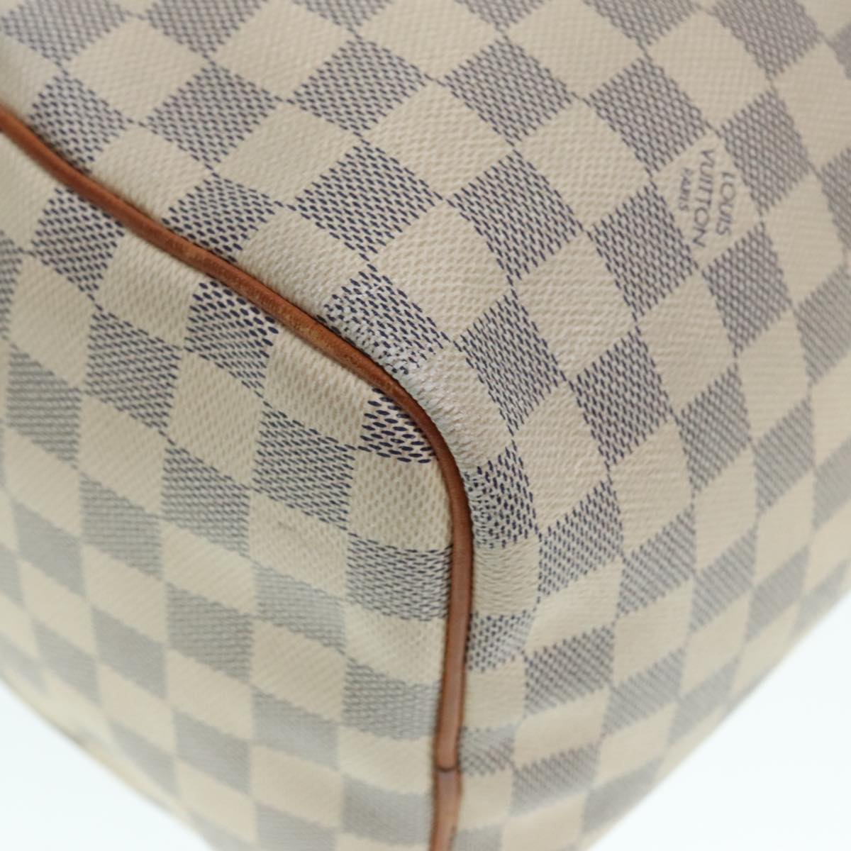 LOUIS VUITTON Damier Azur Speedy 30 Hand Bag N41533 LV Auth 89669