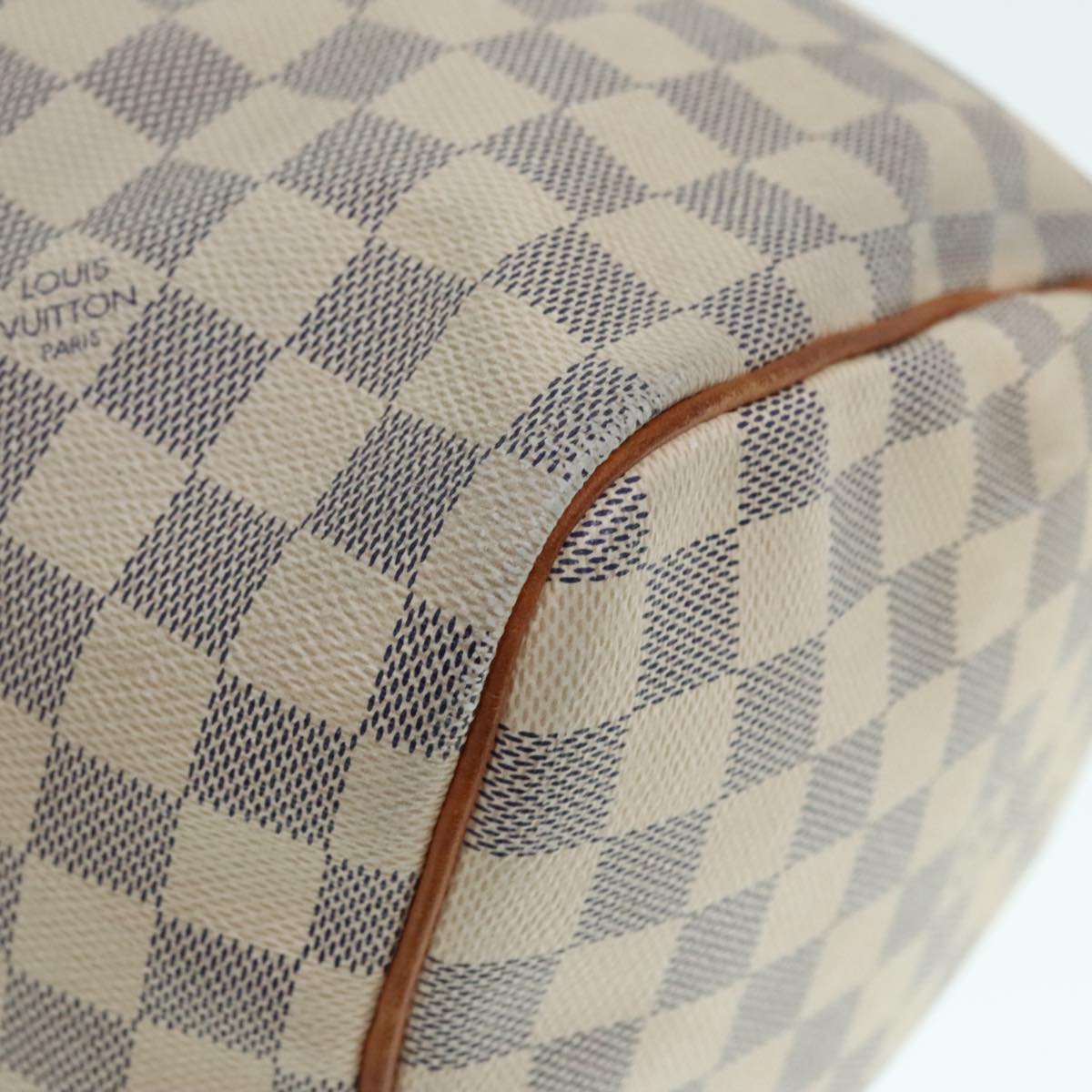 LOUIS VUITTON Damier Azur Speedy 30 Hand Bag N41533 LV Auth 89669