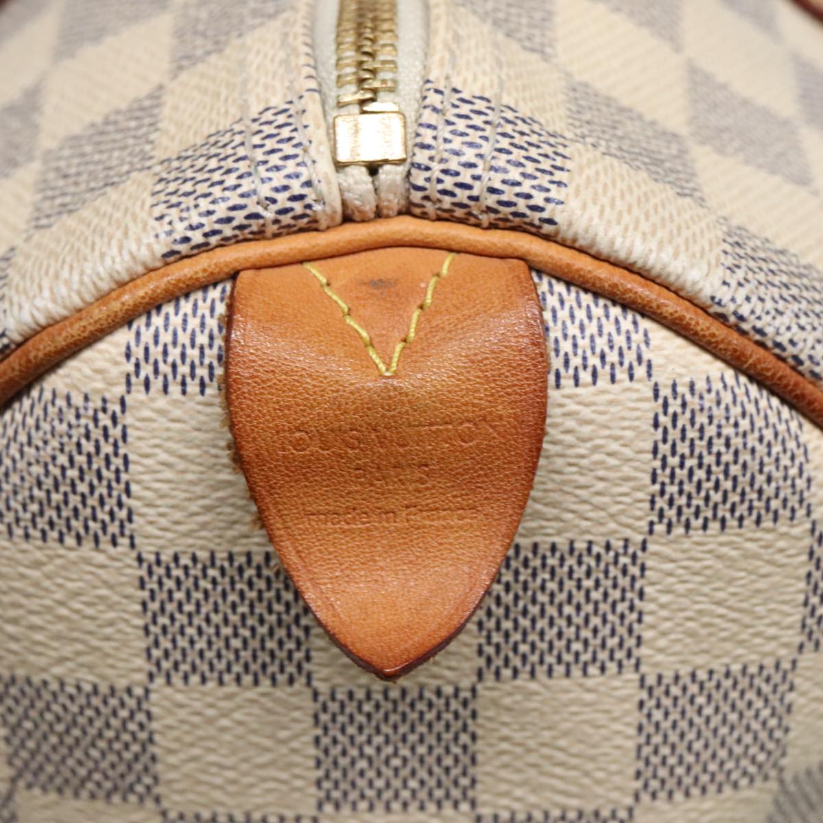 LOUIS VUITTON Damier Azur Speedy 30 Hand Bag N41533 LV Auth 89669