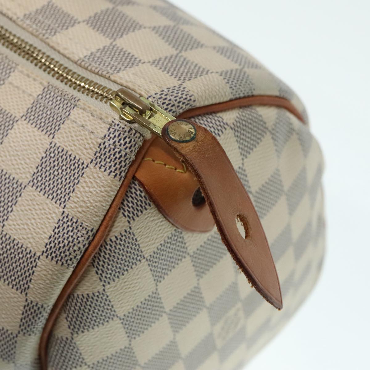 LOUIS VUITTON Damier Azur Speedy 30 Hand Bag N41533 LV Auth 89669