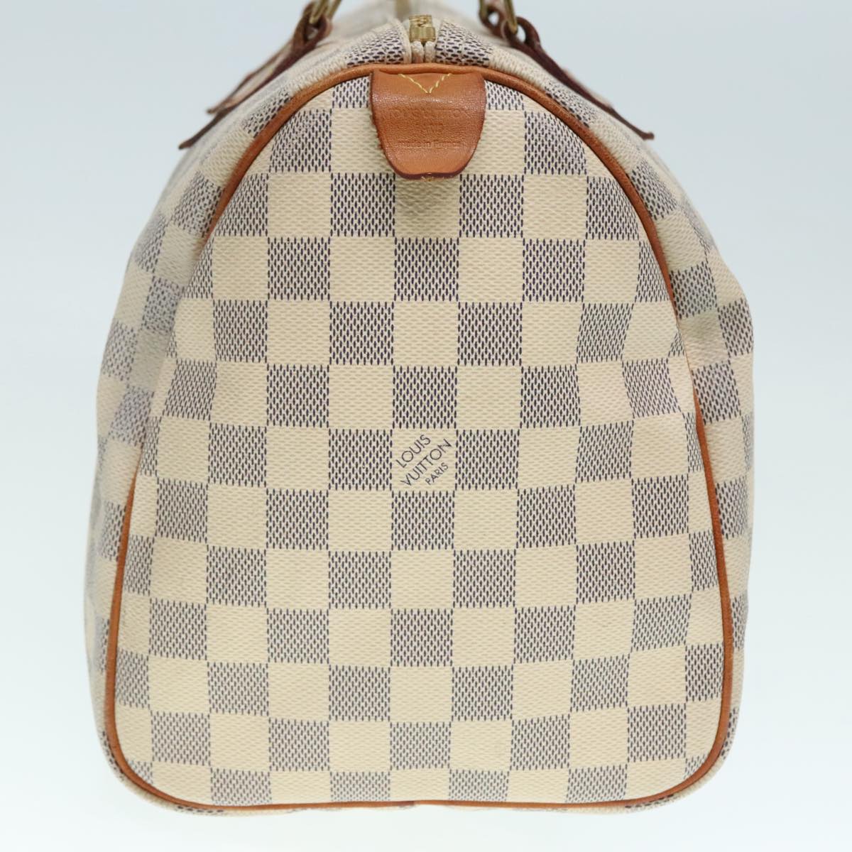 LOUIS VUITTON Damier Azur Speedy 30 Hand Bag N41533 LV Auth 89669