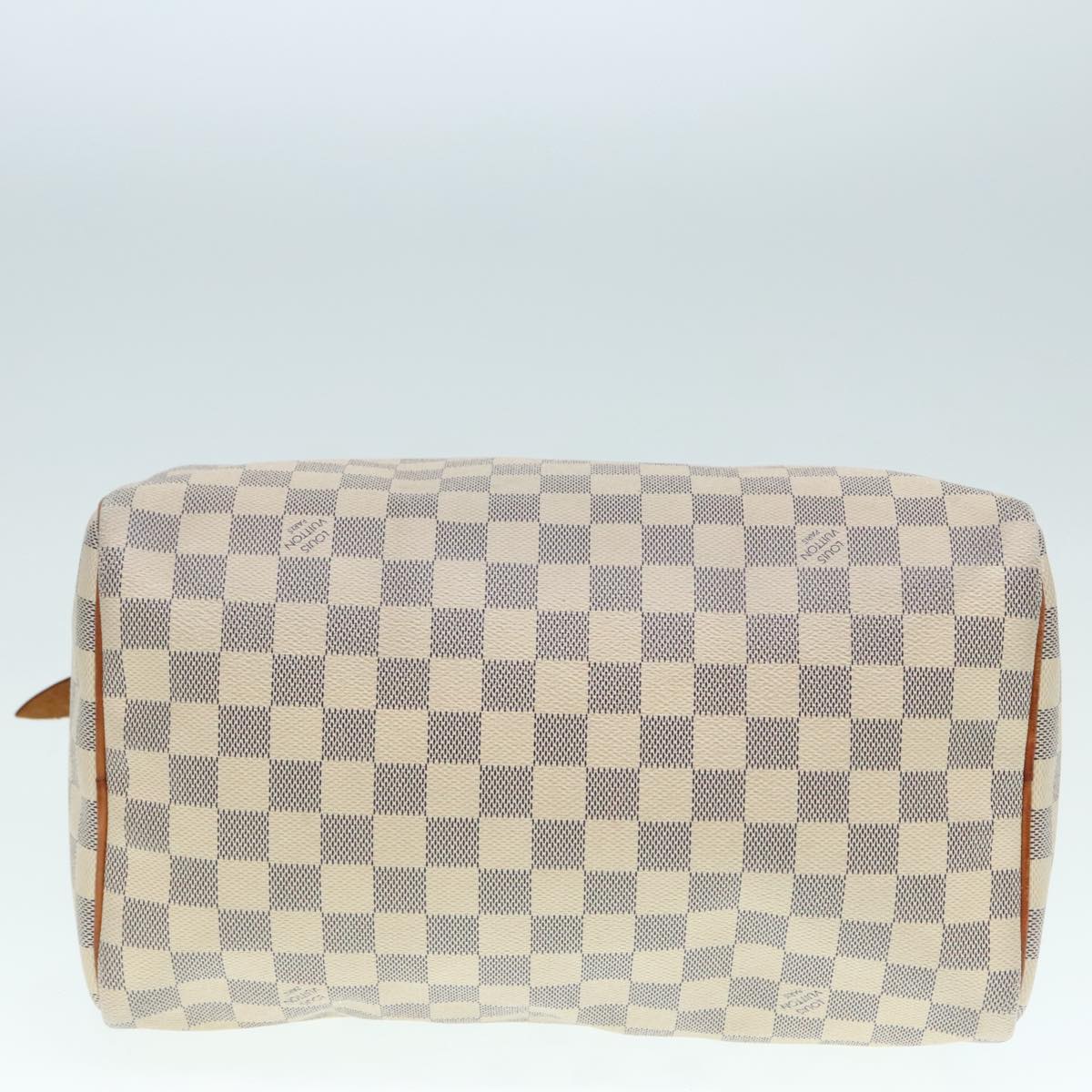 LOUIS VUITTON Damier Azur Speedy 30 Hand Bag N41533 LV Auth 89669