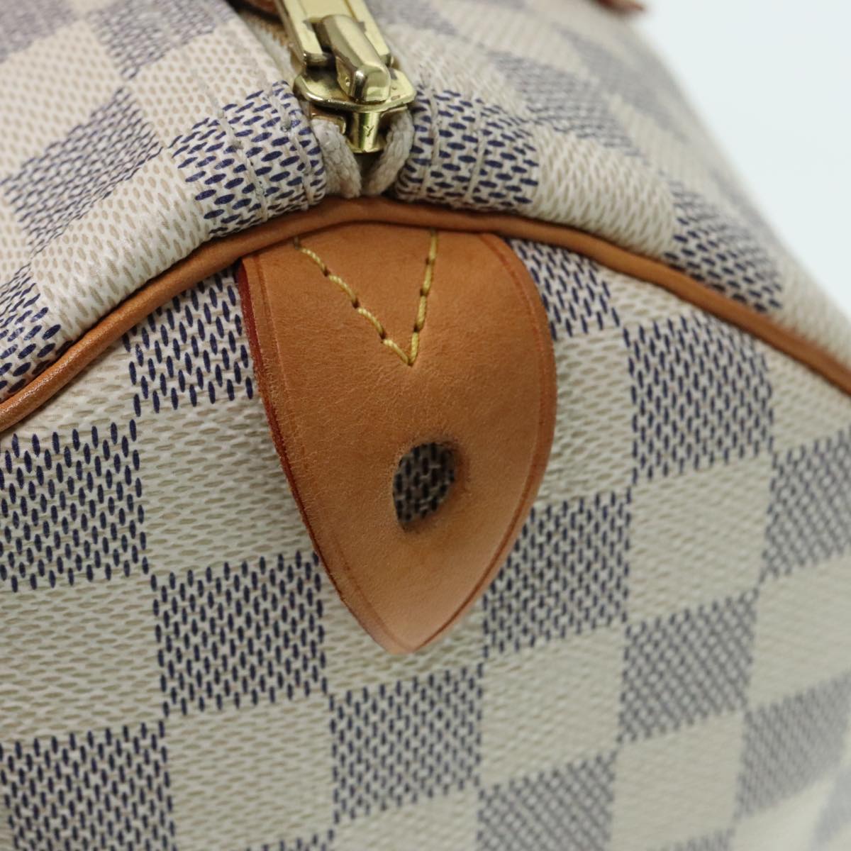 LOUIS VUITTON Damier Azur Speedy 30 Hand Bag N41533 LV Auth 89670