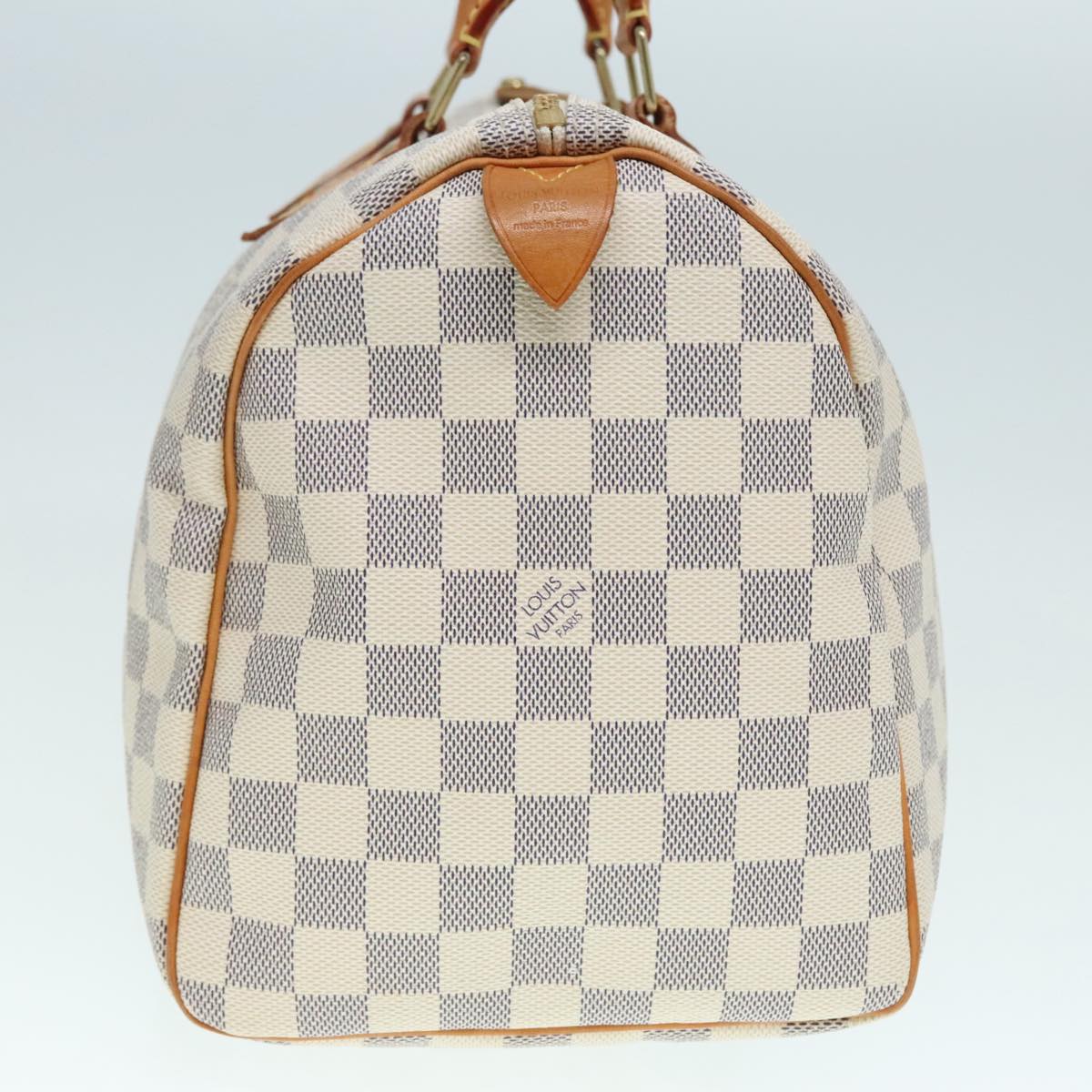 LOUIS VUITTON Damier Azur Speedy 30 Hand Bag N41533 LV Auth 89670