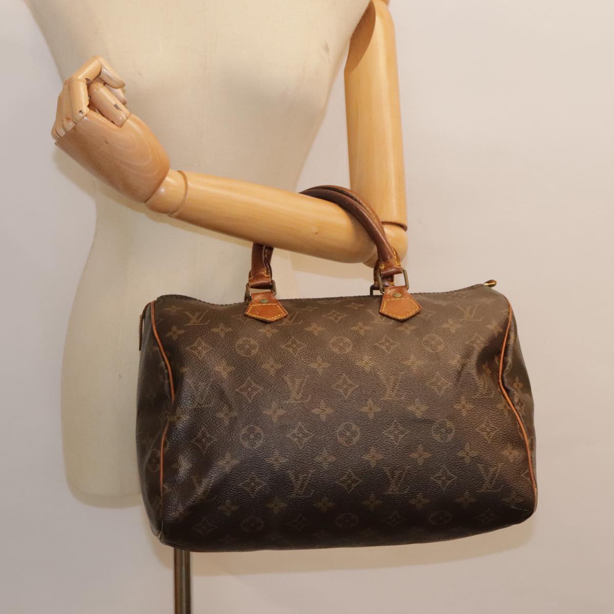 LOUIS VUITTON Monogram Speedy 30 Hand Bag M41526 LV Auth 89671