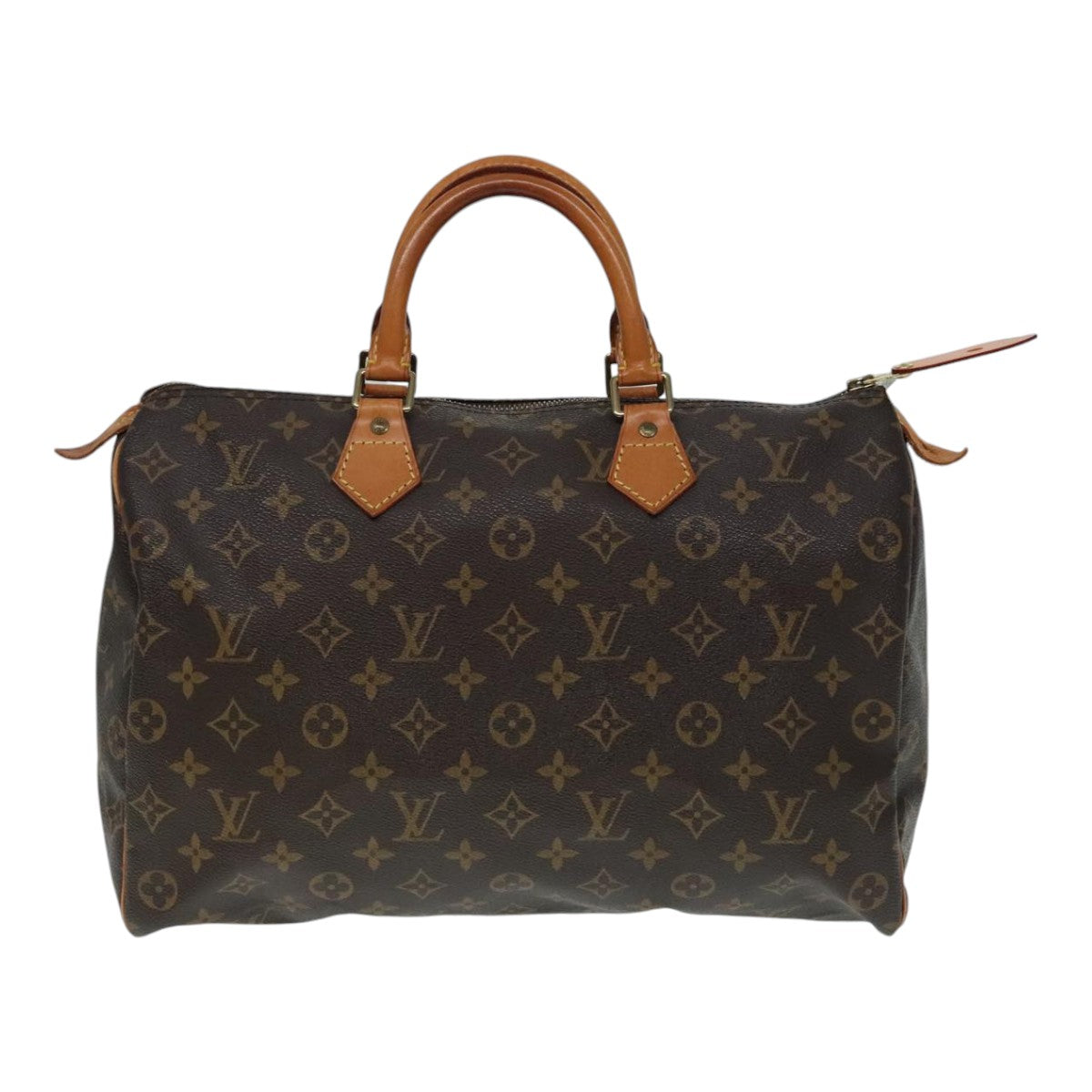 LOUIS VUITTON Monogram Speedy 35 Hand Bag M41524 LV Auth 89672