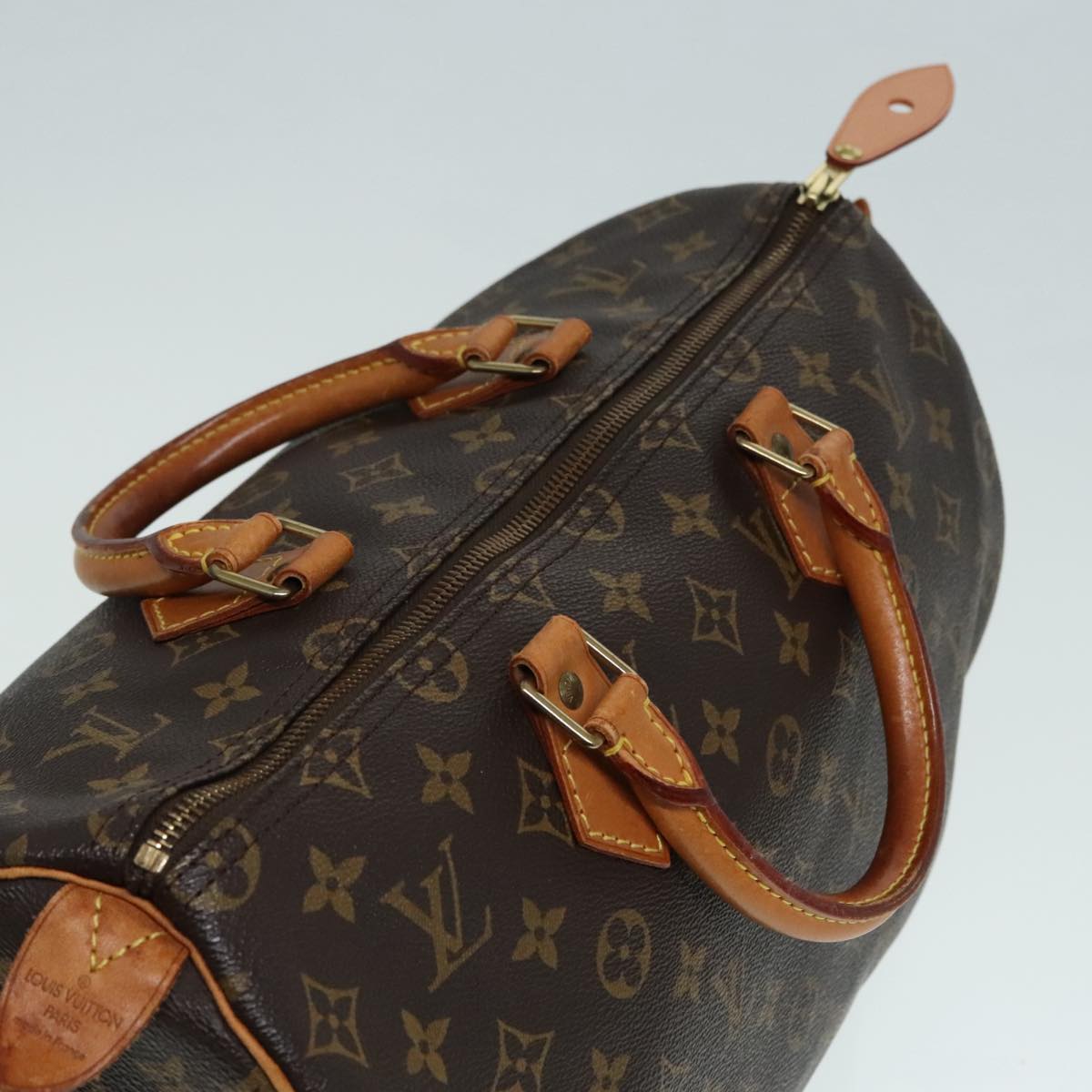 LOUIS VUITTON Monogram Speedy 35 Hand Bag M41524 LV Auth 89672