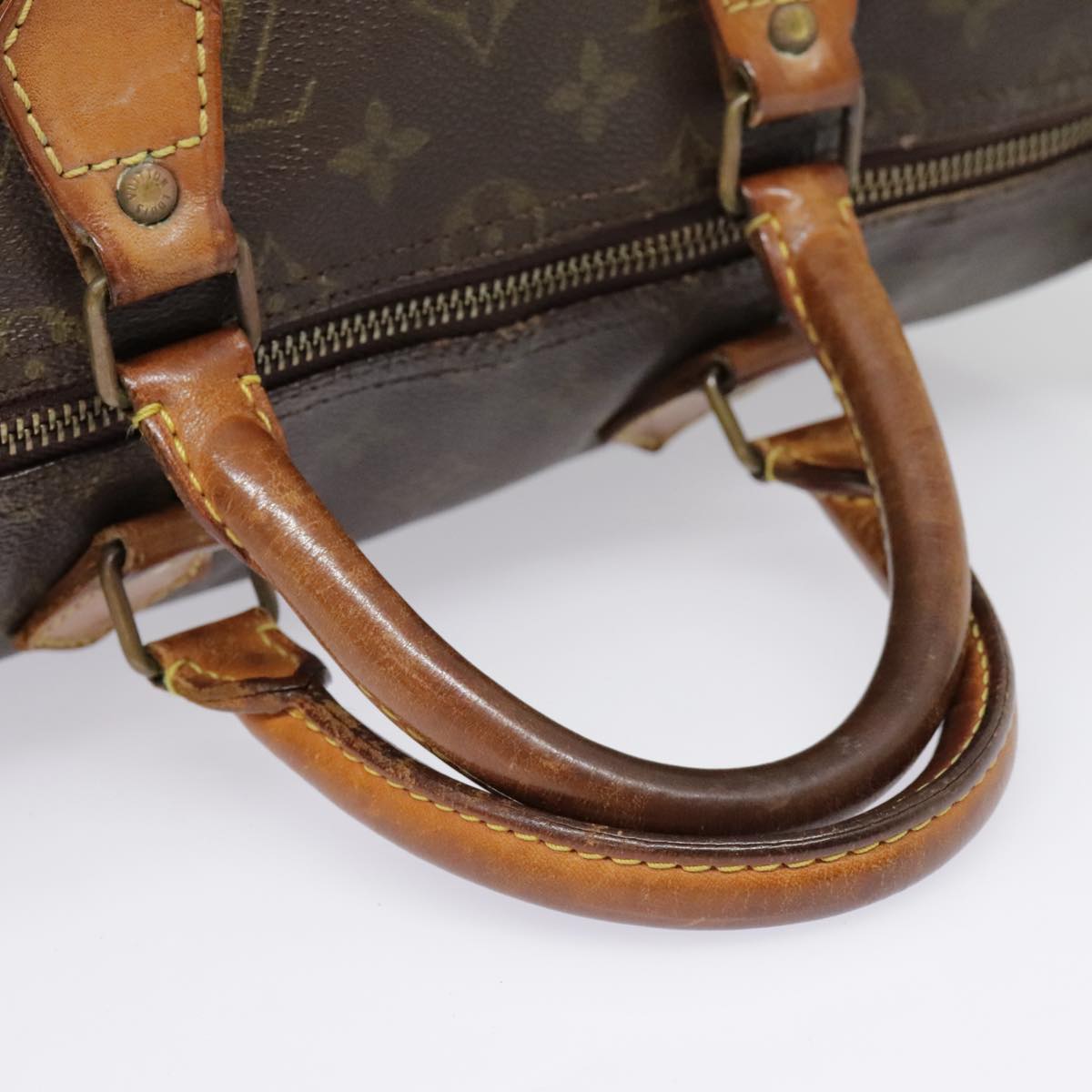 LOUIS VUITTON Monogram Speedy 35 Hand Bag M41524 LV Auth 89673