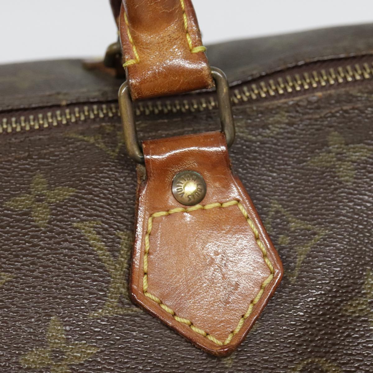 LOUIS VUITTON Monogram Speedy 35 Hand Bag M41524 LV Auth 89673